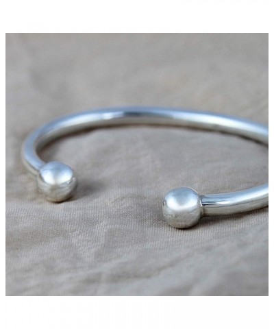 CLASSIC BANGLE - 925 Sterling Silver Cuff Bracelet for Men and Women - Size S M L XL XL (SOLID) - up to wrist size 9 $36.08 B...