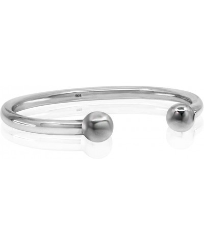 CLASSIC BANGLE - 925 Sterling Silver Cuff Bracelet for Men and Women - Size S M L XL XL (SOLID) - up to wrist size 9 $36.08 B...