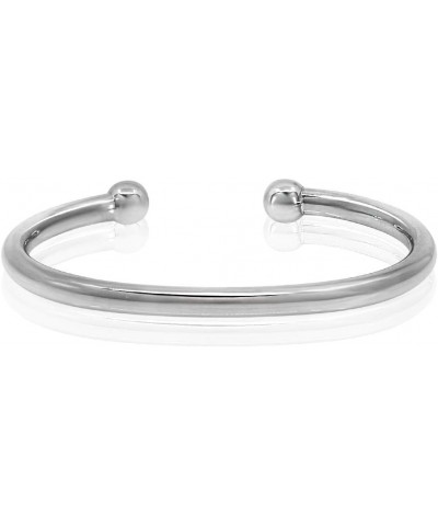 CLASSIC BANGLE - 925 Sterling Silver Cuff Bracelet for Men and Women - Size S M L XL XL (SOLID) - up to wrist size 9 $36.08 B...