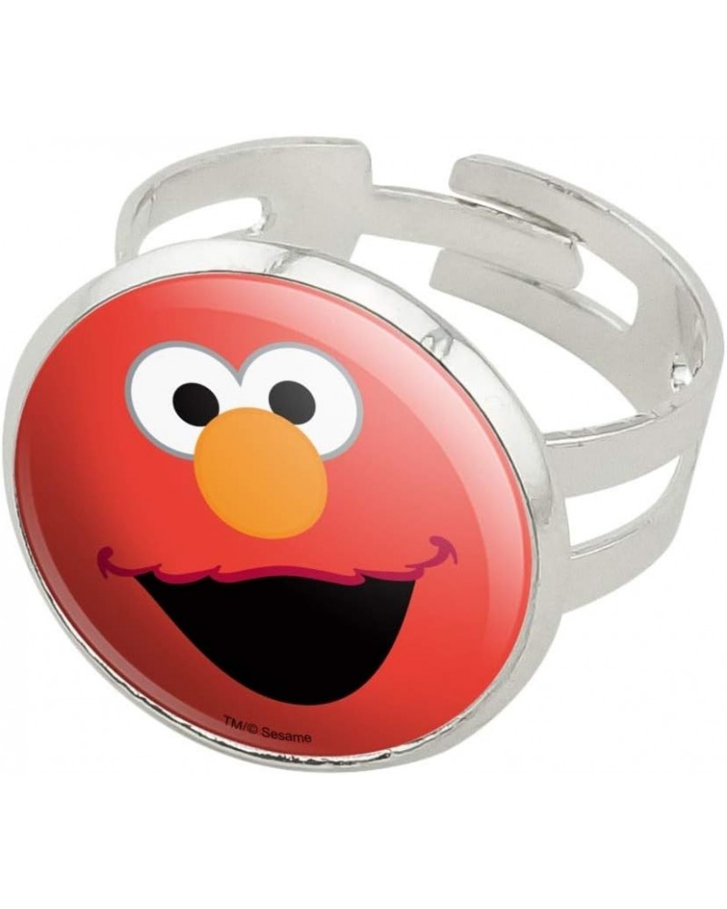 Sesame Street Elmo Face Silver Plated Adjustable Novelty Ring $10.61 Rings