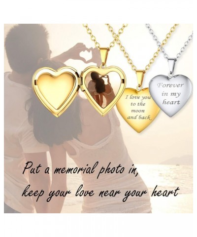 Personalized Picture Necklaces for Women Girls, Platinum/Gold Plated Lockets with 18 Inch Chain, Custom Photo & Text Flower H...