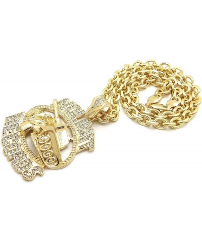 Iced Out No Limit Records Pendant 5mm 18" 20" 24" Link Chain Hip Hop Necklace RC4364 (Gold, 18) $14.08 Necklaces