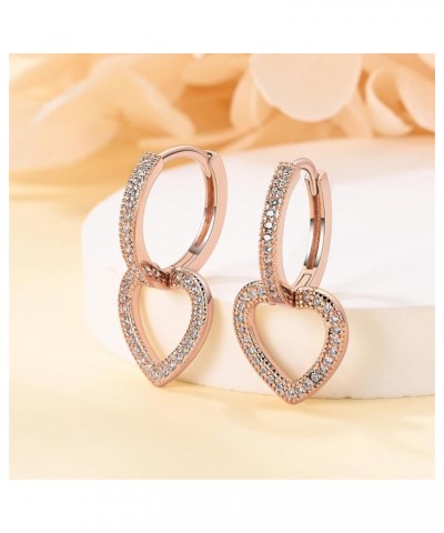 14K Gold Huggie Earrings Plated 925 Sterling Silver Earrings for Women Cubic Zirconia Hypoallergenic Hoop Earrings Fashion Je...