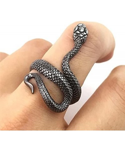 Snake Ring Silver Snake Rings for Women Phoenix Ring Adjustable Vintage Rings Punk Goth Rings Gold Snake Silver Ring Set Snak...