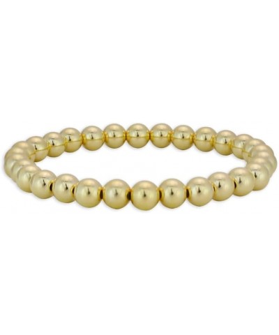 Anela 14K Gold Filled Stretchy Bead Bracelet 6mm, Tarnish Free Jewelry, Perfect Layering Bracelet 6.0 Inches $28.49 Bracelets