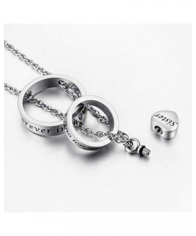 Urn Necklace for Ashes No Longer by My Side, Forever in My Heart Carved Locket Cremated Ashes Necklace Sister $11.79 Necklaces