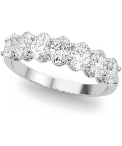 1 Carat & 2 Carat Oval Lab Grown 14K Diamond Seven Stone Anniversary Band for Women (F-G/VS-SI) 5 1 Carat White Gold $391.14 ...