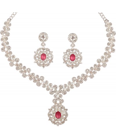 By Touchstone Indian Bollywood Rich Classy Workmanship Sparkling Rhinestone Elegant Designer Jewelry Bridal Necklace Set in G...