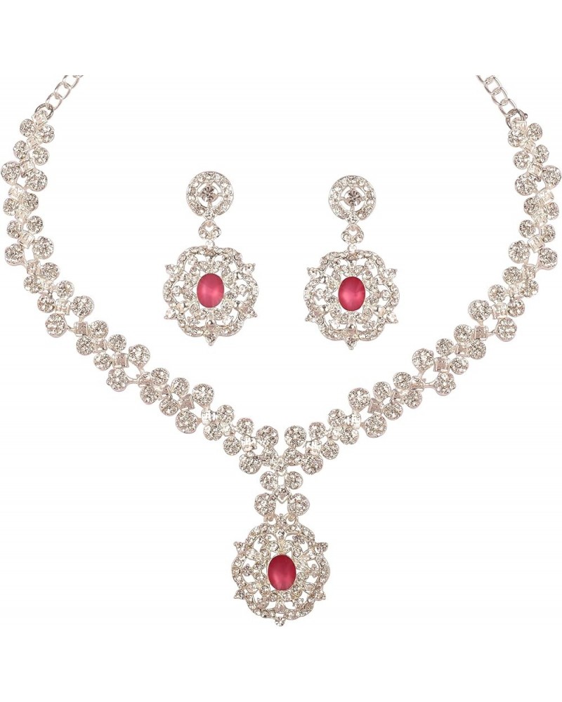 By Touchstone Indian Bollywood Rich Classy Workmanship Sparkling Rhinestone Elegant Designer Jewelry Bridal Necklace Set in G...