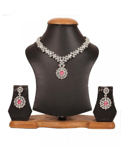 By Touchstone Indian Bollywood Rich Classy Workmanship Sparkling Rhinestone Elegant Designer Jewelry Bridal Necklace Set in G...