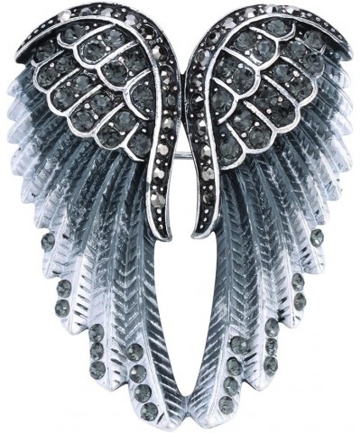 Women's Guardian Angel Wing Brooch Pins & Pendants 2 in 1 - Scarf Holders - 2 x 1 inch - for Blouse Jacket Coat Scarf Shawl H...