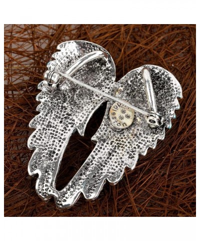 Women's Guardian Angel Wing Brooch Pins & Pendants 2 in 1 - Scarf Holders - 2 x 1 inch - for Blouse Jacket Coat Scarf Shawl H...