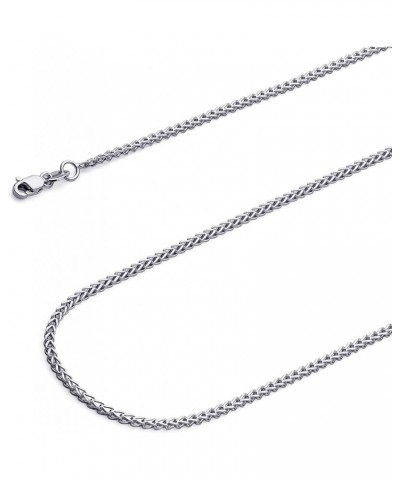 14k REAL Yellow OR White Gold 1.5mm Hollow Square Franco Chain Necklace with Lobster Claw Clasp White Gold 22 Inches $68.60 N...