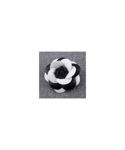 Camellia Leather Flower Pin Brooch, Jewelry Brooches Corsage Gifts for Women, Korean Handmade PU Leather Camellia Flower Broo...