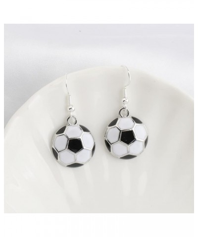 Soccer Dangle Earrings Soccer Gifts for Her Soccer Lover Gifts Soccer Ball Drop Earrings Soccer Jewelry Gifts for Girls Women...