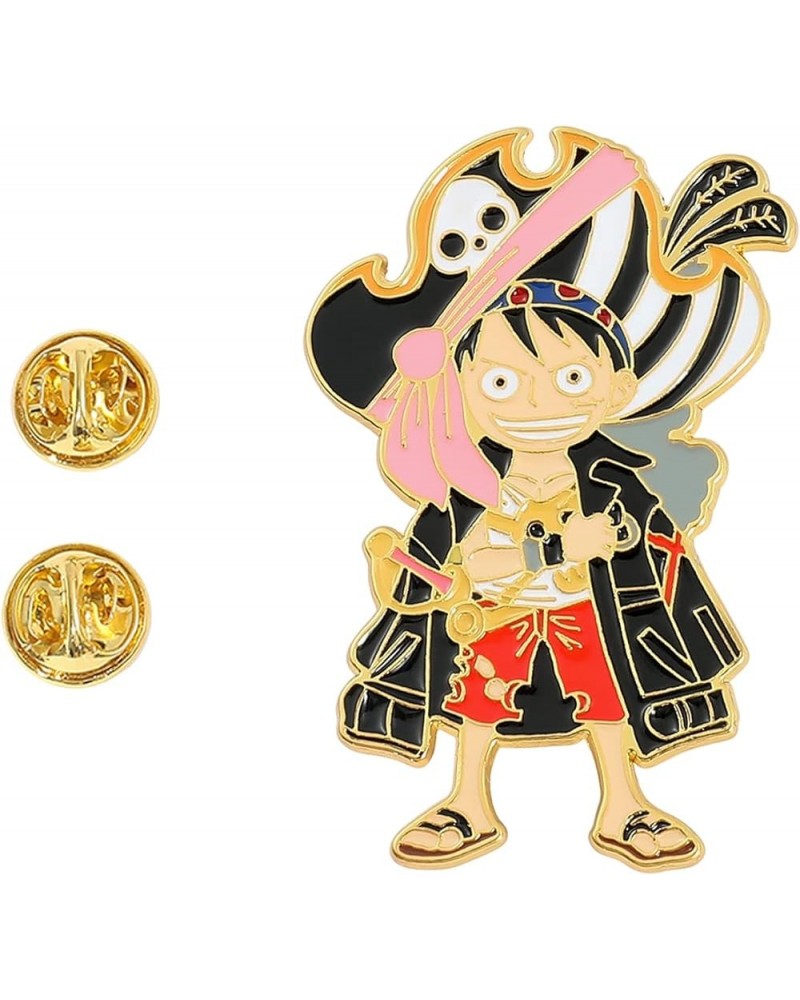 Anime Onepiece Enamel Pins for Backpack - Anime Brooch Pins for Hat Clothing Bag Halloween Luffy Chopper Cosplay Costume Gift...