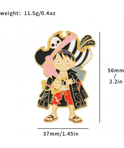 Anime Onepiece Enamel Pins for Backpack - Anime Brooch Pins for Hat Clothing Bag Halloween Luffy Chopper Cosplay Costume Gift...