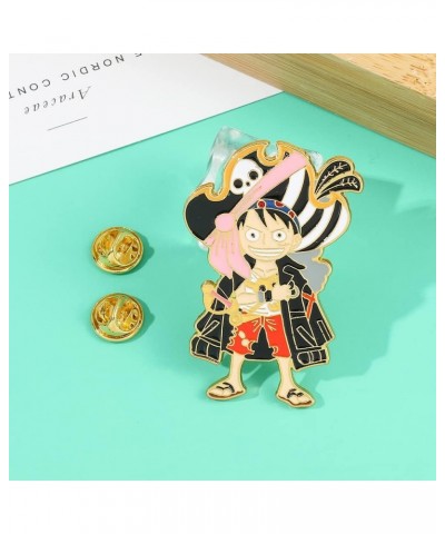 Anime Onepiece Enamel Pins for Backpack - Anime Brooch Pins for Hat Clothing Bag Halloween Luffy Chopper Cosplay Costume Gift...