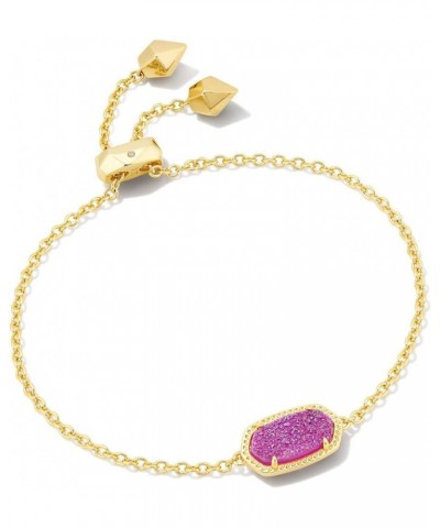 Elaina Adjustable Chain Bracelet for Women, Fashion Jewelry, Gold-Plated GOLD - MULBERRY DRUSY $30.13 Bracelets