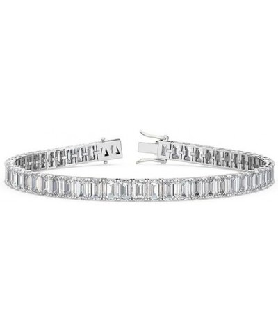 5 Carat-20 Carat EGL Certified Lab Grown Diamond Bracelet Line 7' | 14K in White Yellow Or Rose Gold | Emerald Lab Diamond Te...