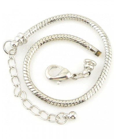 5pcs White Silver Plated Lobster European Style Snake Chain Bracelet fit Charm Beads 9 18 CM 10pcs $13.09 Bracelets