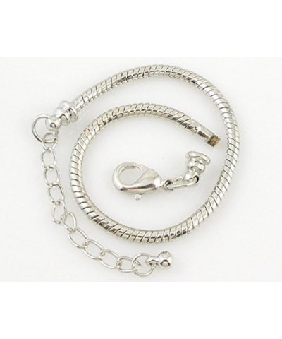 5pcs White Silver Plated Lobster European Style Snake Chain Bracelet fit Charm Beads 9 18 CM 10pcs $13.09 Bracelets