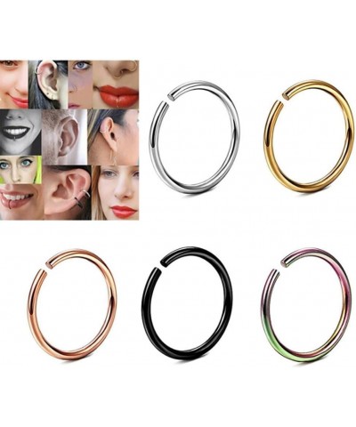 Nose Ring Lip Ring 1PC Stainless Steel U-Shape Hoop Piercing Jewelry Tragus Helix Ear Clip Piercing Hoop Unisex Jewelry Acces...