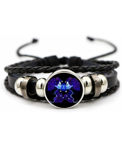 Zodiac Bracelet for Women Manifestation Bracelet Leather Constellation Zodiac Bracelet Stackable Spirit Bracelet Handmade Bra...