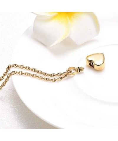 Personalized Custom gold Heart Urn Necklaces for Ashes Memorial Pendant Keepsake Cremation Jewelry opa $8.94 Necklaces