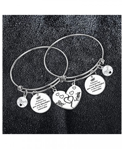 2Pcs Friendship Gifts Graduation Thanksgiving Gifts Best Friend Bangle Bracelet Sometimes You Forget That You Are Beautiful S...