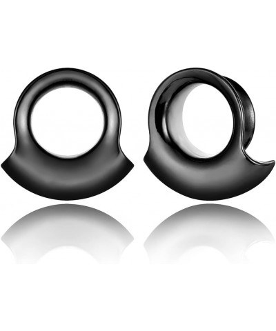 2PCS Ear Plugs Gauges for Stretched Ears Hypoallergenic 316 Stainless Steel Ear cuff Tunels 8mm-25mm (0G-1") Body Piercing Je...