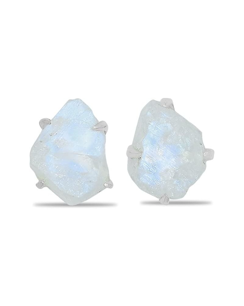 Creations Rough Gemstone Post style earring Moonstone $19.36 Earrings