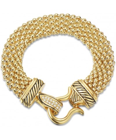 Jewelry Antique Fashion Popcorn Chain Designer Brand Inspired Women Unique Christmas Gifts Bracelets Gold $9.60 Bracelets