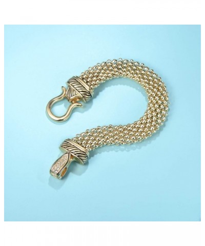 Jewelry Antique Fashion Popcorn Chain Designer Brand Inspired Women Unique Christmas Gifts Bracelets Gold $9.60 Bracelets