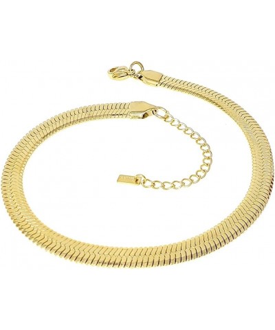 Stainless Steel Chain Bracelet for Men, Women, Girls, Boys Link Chain Adjustable Bracelet Gold / Herringbone Chain $9.85 Brac...