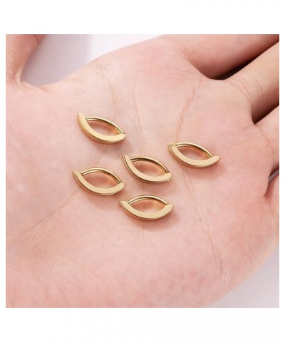 5Pcs 14G Surgical Steel Clicker Belly Button Rings for Women Girls Belly Rings Reverse Curved Navel Rings for Men Barbell Bod...