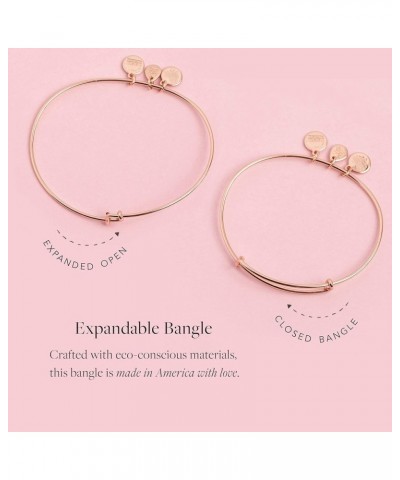 Expandable Bangle for Women, Initials A to Z Letter Charms, Shiny Finish, 2 to 3.5 in Shiny Gold Finish Initial G $16.24 Brac...