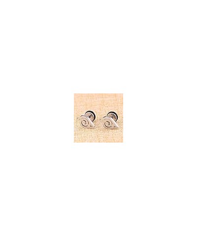 JMBH314 High Grade Stainless Steel Stud Earrings Naruto Anime for Women Gold Silver Black Color Ear Jewelry Gifts (Color : Go...