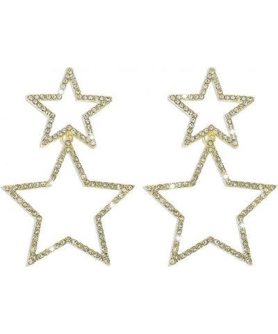 Star Earrings Dangle For Women Sparkle Sequin Gold Sparkle Star Earrings $7.38 Earrings