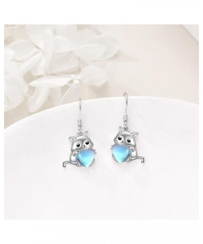 Axolotl/Cat/Frog Mushroom/Snowflake Earrings for Women Sterling Silver Cute Frog Stud Earrings Jewelry Gifts moonstone $11.79...