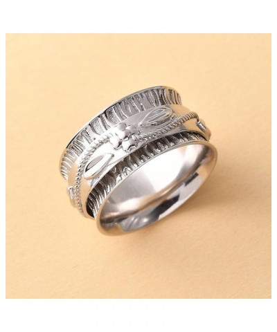 Shop LC 925 Sterling Silver Spinner Ring Jewelry for Women Birthday Gifts for Women Stripe $20.27 Rings