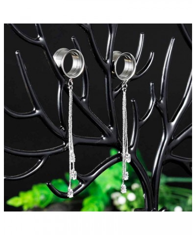 Fashion Gauges for Ears Double Flared Tunnels Dangle Chain Expander Stretchers Earrings 2g to 1 inch. S8309G 7/8"(22mm) $11.0...