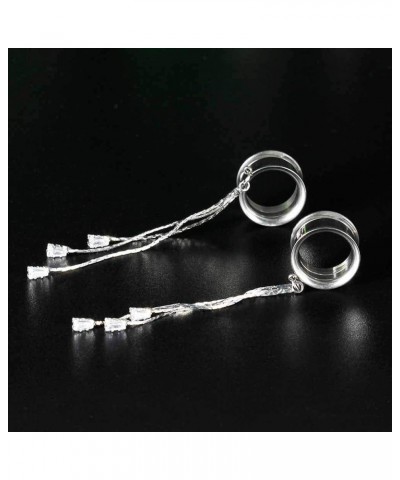 Fashion Gauges for Ears Double Flared Tunnels Dangle Chain Expander Stretchers Earrings 2g to 1 inch. S8309G 7/8"(22mm) $11.0...