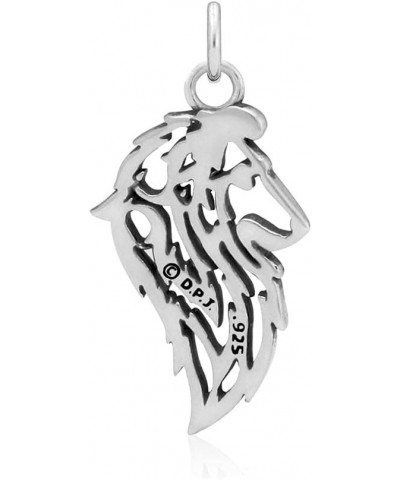 Sterling Silver Shetland Sheepdog Pendant, Sheltie Pendant Head Pendant w/ 20" Snake Chain $38.81 Necklaces