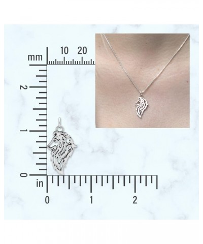 Sterling Silver Shetland Sheepdog Pendant, Sheltie Pendant Head Pendant w/ 20" Snake Chain $38.81 Necklaces