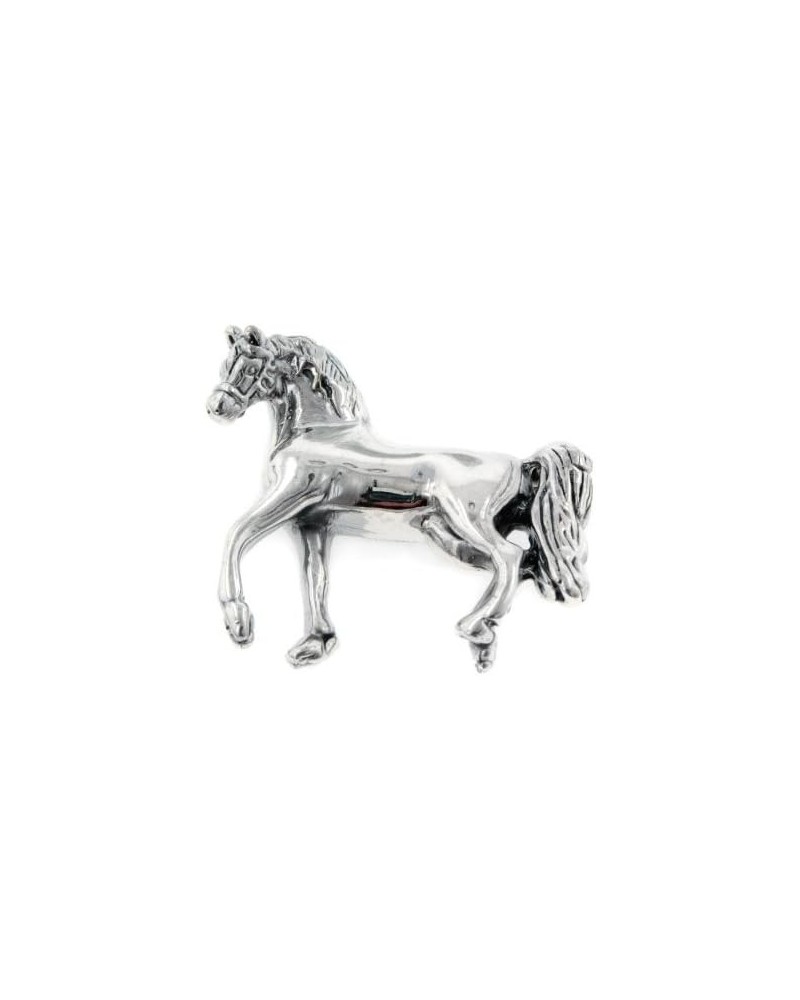 Southwestern Prancing Horse Pony Sterling Silver Brooch Pin $38.18 Brooches & Pins