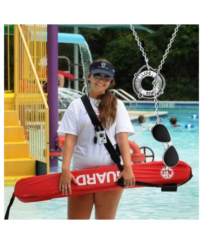 Lifeguard Gift Life Preserver Gift Lifeguard Y Lariat Necklace Life Ring Jewelry Guard Teacher Gift Nautical Gift Swimming Co...