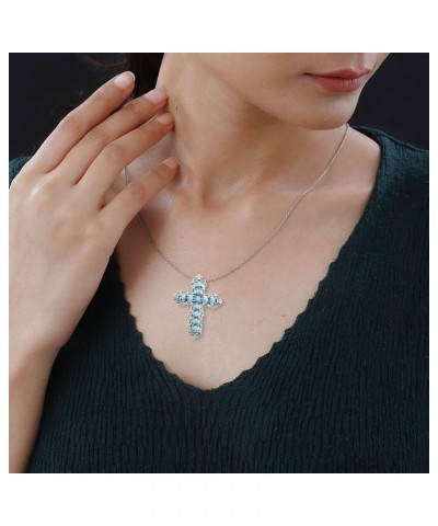 Shop LC Sleeping Beauty Turquoise Stainless Steel Pendant Necklace Jewelry Birthday Gifts for Women Size 20" Ct 0.82 $24.64 N...