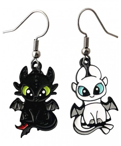 How Tran Dragon Earrings Anime Cartoons Nght Fury Earrings Gifts for Men woman girl 2 $10.01 Earrings