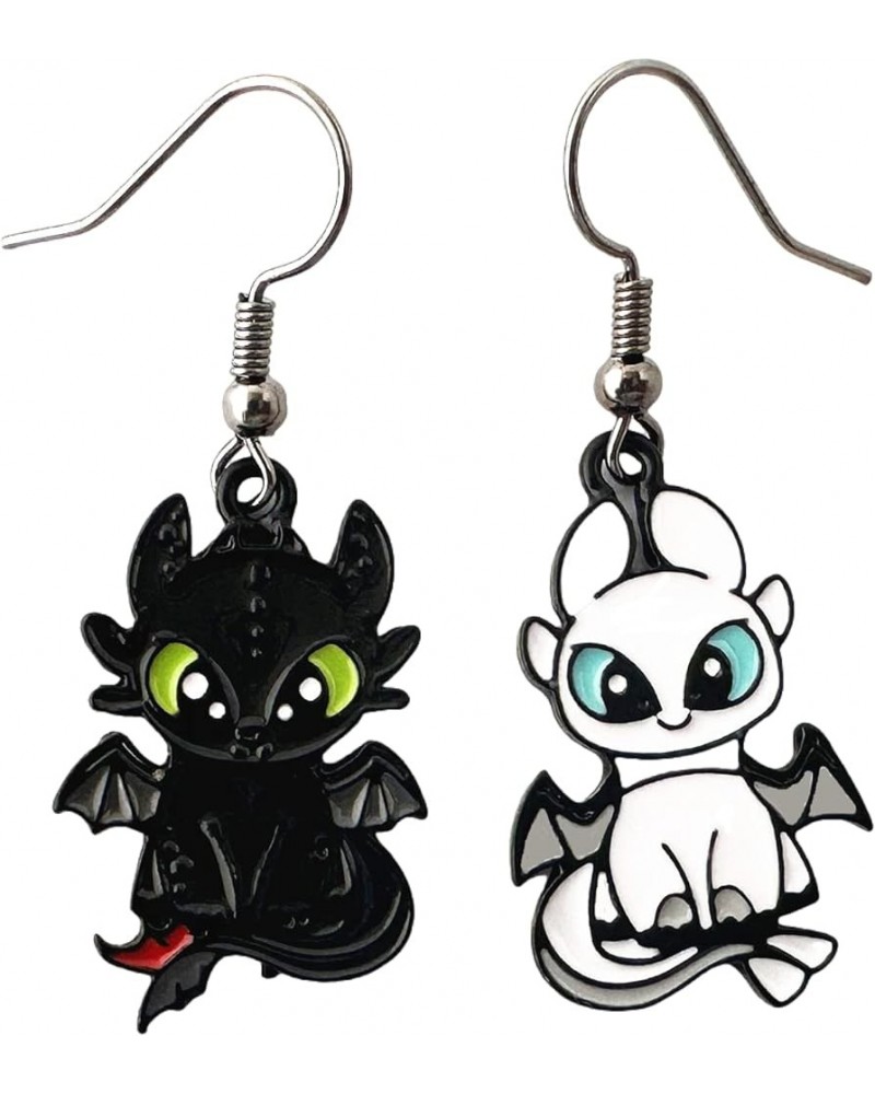 How Tran Dragon Earrings Anime Cartoons Nght Fury Earrings Gifts for Men woman girl 2 $10.01 Earrings